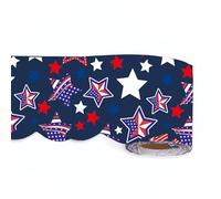 PANGBOER Bulletins Board Border Patriotics Trim Border Star Shape Paper Roll for Independence Day Classroom Blackboards Bulletins Board