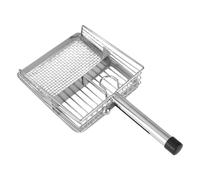 PANGBOER Cats Litter Scooper with Shovel Handle Metal Scoops Hollow Poop Sifter Ergonomic Stainless Steel Handle Multifunctional Pet Sand Sifter Tool