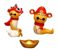 PANGBOER Chinese Snake Year Sculpture Desk Ornament for New Decoration Adds a Touch of Tradition to Any Space New Home Decoration