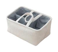 PANGBOER Corduroy Storage Bin Flexible Moving Handles Neat Home Arrangement Tool Multi-Compartment Clothes Organiser Multi Purpose Cloth Storage Bin