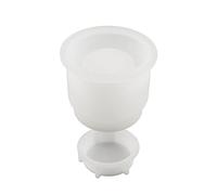 PANGBOER Crafty Silicone Mold for Cement Cup Jars Epoxy Casting Resin for Storage Holder Candy Jewelry Containers Silicone for Cement Cup