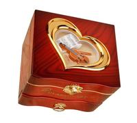 PANGBOER Creative Mechanical Dancing Jewelry Music Box Ornament with Smooth Rotation & Clear Sound for Elegant Homes Decoration Wind Up Box