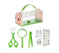 PANGBOER Creature Viewing Holder Family Activity Cage with Carry Top Handle for Trail Walks Garden Observation Critter Viewer Family Science Toy Release Activity Nature Walk Outdoor Learning Clear