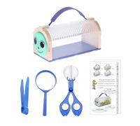 PANGBOER Creature Viewing Holder Family Activity Cage with Carry Top Handle for Trail Walks Garden Observation Critter Viewer Family Science Toy Release Activity Nature Walk Outdoor Learning Clear