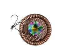 PANGBOER Decorative Metal Hanging Bird Feeder with Water for Attracting Wild Birds to Your Backyard Bird Feeding Station