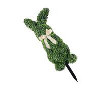 PANGBOER Easter Hare Topiary Green Artificial Hare Shape Topiary Tree Fake Easter Plant Faux Plant for Porch Quick Assembly Decoration