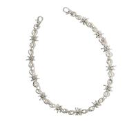 [PANGBOER] Edged Metal Spike Belt Chain Punk Rock Hip Hop Style Men's Accessories Edge Style Belt Jewelry Trend Setters Lightweight Iron for Pants