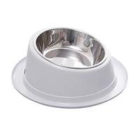 PANGBOER Elevated Dog Cats Bowls Stress Free Pet Feeder and Waterer with Base Anti Vomiting 15° Tilted Raised Nonslip Elevated Pet Bowls for Large Dogs for Cats Stand Holder