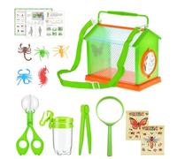 PANGBOER Explorers Set for Kids Aged 4 and Up Gogga Observation Box Handy Scooper Catcher Butterfly Net Educational Toy Kids Handy Scooper