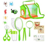 PANGBOER Explorers Set for Kids Aged 4 and Up Gogga Observation Box Handy Scooper Catcher Butterfly Net Educational Toy Kids Handy Scooper