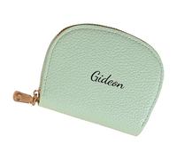 PANGBOER Fashionable Semi Circles Card Holders with Multiple Pockets Waterproof PU Materials Portable Travel Unique Shell Shape Card Organizers