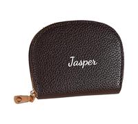 PANGBOER Fashionable Semi Circles Card Holders with Multiple Pockets Waterproof PU Materials Portable Travel Unique Shell Shape Card Organizers
