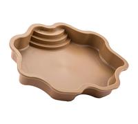 PANGBOER Feeding Dish Water Bowl Tortoises Bathing Pool Turtles Bath Amphibians Accessories for Pet Turtles and Lizards Indoor Outdoor Reptiles Care