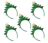 PANGBOER Flashing Christmas Headband with Built-in LED Light New Year Headgear Festive Hair Accessories for Holiday Parties Bright and Beautiful LEDs