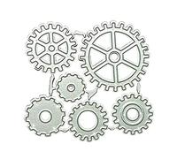 PANGBOER Gearwheel Cutting Dies Etched Craft Dies Ability Developing Template for School ClassroomTeaching Mold Scrapbooking Die Cuts