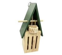 PANGBOER Handcrafted Wooden Butterfly Habitat with Feeding Platform, Outdoor Garden Shelter for Nature Observation Butterfly Habitat Outdoor Shelter