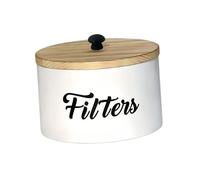 PANGBOER Handcrafted Wooden Coffee Filter Holder Protects From Dusts and Damage Kitchen Filter Paper Dispenser Offices Coffee Station Accessory