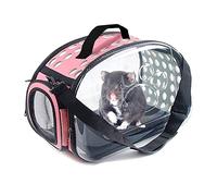 PANGBOER Handheld-Carrier for Small Pet Ventilable Transparent Carry Bag Portable Carry Bag for Hamsters Small Animal Travel Case Small Pet Carrier Backpack Small Animals with Shoulder Strap