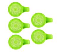 PANGBOER Home Sprouting Jar Lid Set, 86 Mm Wide Mouth Covers with Vented Insert and Pour Handle During Daily Rinsing Countertop Home Kitchen Accessory Handle Insert