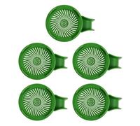 PANGBOER Home Sprouting Jar Lid Set, 86 Mm Wide Mouth Covers with Vented Insert and Pour Handle During Daily Rinsing Countertop Home Kitchen Accessory Handle Insert