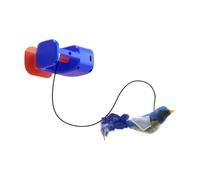 PANGBOER Intelligent Interactively Bird Shape Puss Toy Participatory Pet Toy with Rotating Function and Themed Color Option Automatic Puss Teaser