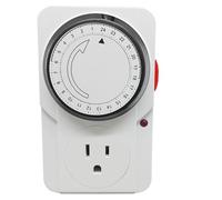 PANGBOER Mechanical Timer Switches Socket UK Standard 13amp Strong with Energy Saving Function Easy to Use for Home Appliances
