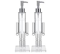 PANGBOER Nutcrackers Theme Soap Dispenser Hand Wash Liquid Soap Holder For Bathroom Use With Transparency Body Christmas Decors