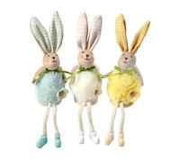 PANGBOER Pack of 1 Lovely Fabric Easters Rabbits Pendant Wall Hanging Ornament for Home Festival Decors and