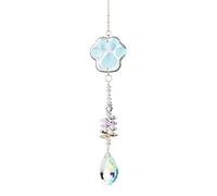 PANGBOER Pet Memorial Gifts Crystal Suncatchers Pet Bereavement Gifts Hanging Ornament for Home Garden Crystals Prisms Rainbow Maker Paw Suncatchers