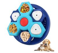 PANGBOER Pet Slow Feed Bowl with 3 Turning Compartments to Control Eating Pace and Provide Mental Stimulation Permanent Dog Bowl