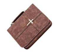 PANGBOER Prayer Book Case with Handle, PU Storage Organizer for Scripture, Worship, Home, and Daily Reading Use Bag Study Accessories PU Prayer Book Carrying Case