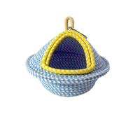 PANGBOER Rope Bird for Small Pet Birds, Handwoven Cage Shelter for Resting, Hiding and Quiet Cage Comfort for Daily Use Bird Hideaway Handwoven Bed Cotton Rope Shelter Rest Front Opening