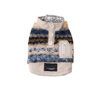 PANGBOER Stylish Striped Winter Vest Warm Thickened Polyester Outerwear For Indoor Outdoor Activities Cats Winter Vest