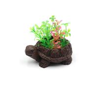 PANGBOER Turtles Tree Statue Aquarium Decor, Artificial Bubble Stone Landscape for Shrimp Tanks & Terrarium Resin Turtles Oxygen Pumps Ornament Resin Fish Tanks Bubbler Decors