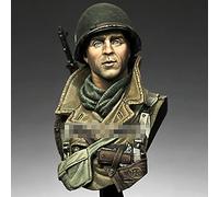 PANGCHENG 1/10 US 101st Airborne Siege of Bastogne, Resin Model figure Bust GK, Military theme, Unassembled and unpainted kit