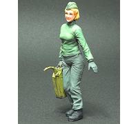 PANGCHENG 1/20 Modern Woman With Oil Drum 85Mm Figure Resin Kit Miniature Model Unassambled Unpainted