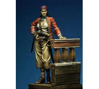 PANGCHENG 1/24 Anne Bonny Ancient Times 75Mm Caribbean Woman Pirates Resin Figure Miniature Model Kits Unassambled Unpainted