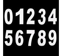 Pangda 0 to 9 Number Wheelie Bin Number Stickers, Large White PVC Stickers, 17.5 x 9.5 cm, 20 Pieces