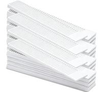 Pangda 100 Pack 8 Inch Composite Plastic Shims for Leveling Multi Purpose Heavy Duty Furniture Composite Leveler Wedges, Adjustable Shims for Table Toilet Hot Tub Furniture (White)