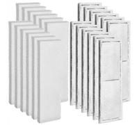 Pangda 12 Pcs Carbon Filter Foam Pad and 12 Pcs Foam Pad Compatible with U3 Range of Internal Underwater Sponge Aquarium Underwater Filter Accessories for Internal Replacement Aquarium Fish Tank