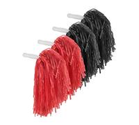 Pangda 12pcs Plastic Cheerleading Pom Poms for Cheerleading Sports Dance Team Spirit Cheerleader Che