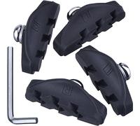 Pangda 2 Pairs Road Brake Pads with Installation Tool Caliper Brake Blocks 50 mm,Black