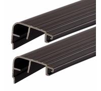 Pangda 2 Pcs 4 Pcs 36 Inch Fixed Vinyl Sill Cap Replacement Threshold Single in-Swing Doors Only Trim-to-fit (1-1/4,36 Inch,Dark Brown)