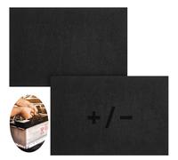 Pangda 2 Pcs Battery Protective Mat Battery Acid Absorbent Mat, Black for Marine Boat(8 x 12 Inch)