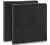 Pangda 2 Pcs Black Foam Pad, 12 x 12 x 0.25 Inches, High Density, Anti Static, Polyurethane, Packing, Crafts, Cases, Toolbox, Camera Storage