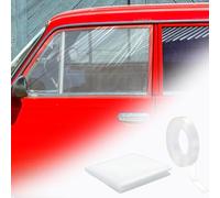 Pangda 31.5 x 47.24 inches Broken Window Cover with Nano Double-Sided Tape, Pre-Cut Transparent PVC Car Window Covering Film, Temporary Car Glass Fix Kit for Broken Glass Replacement Protection