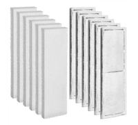 Pangda 6 Pcs Carbon Filter Foam Pad and 6 Pcs Foam Filters Compatible with U3 Range of Internal Underwater Sponge Aquarium Underwater Filter Accessories for Internal Replacement Aquarium Fish Tank