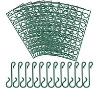Pangda Christmas Tree Hooks Green Ornament Hooks Mini Hangers for Christmas Tree, Christmas Wreath, Christmas Vine (100)
