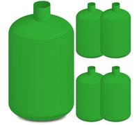 Pangda Insulation Removal Vacuum Bag Bulk 6 x 4 ft Heavy Duty Attic Low Dust Bag Holds 75 Cubic ft 400 Lbs Compatible with Insulation Hoses Easy-fill Spout & Lowest Dust Filter(Green,5 Pack)