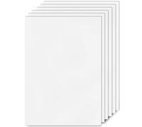 pangdapengpeng 6 pcs White Plastic Sheet, A4 Foam PVC Boards 21 x 29,7 cm, 1mm Thick Hard Polypropylene Sheet for Sand Table Model Making, Modeling, Art, DIY (White)